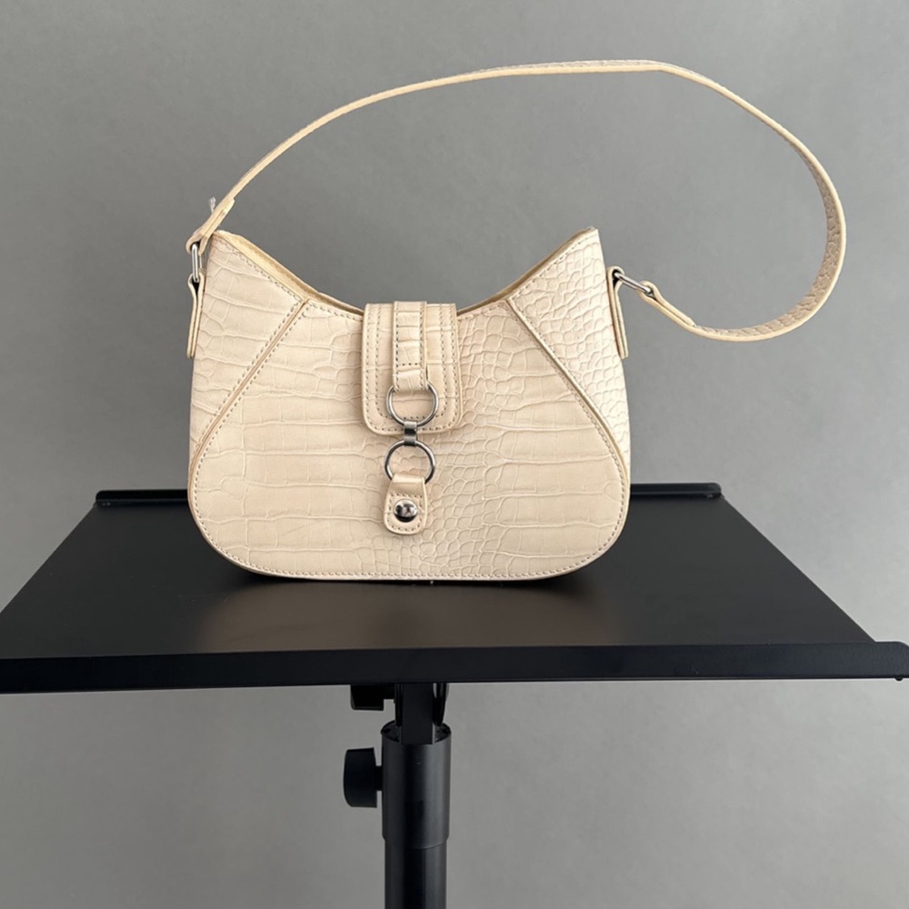 Urban Outfitters cream croc purse